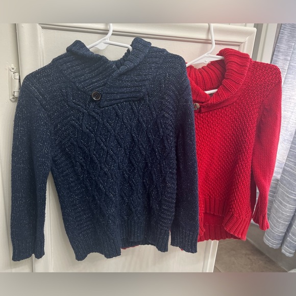 Bundle of Boys Shawl Collar Pullover Sweaters size 3T. - Picture 2 of 9